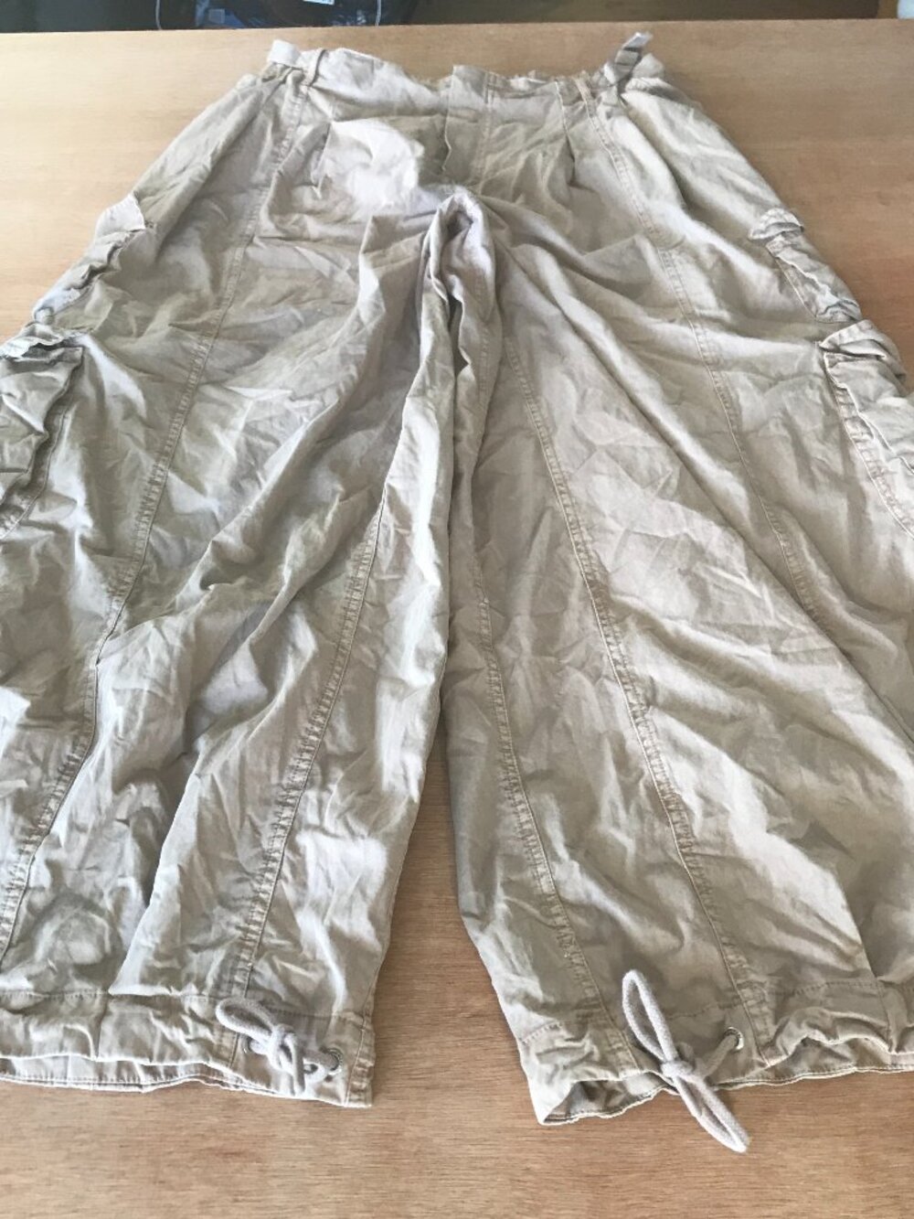 Free People Movement Charmer Utility Pants Women L Brown High Rise Cargo 20140
